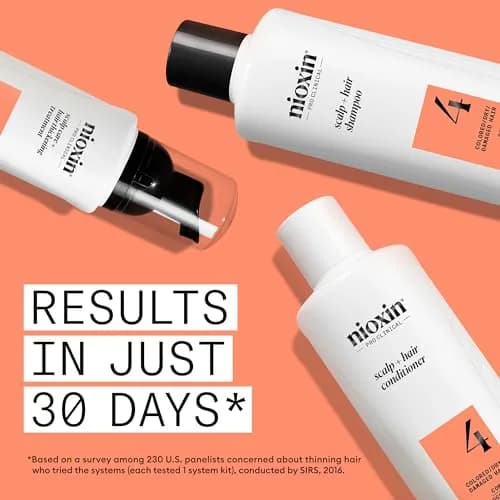 Nioxin System 4 Hair Thickening Treatment | 700ml (23.6 Fl Oz) | For Colored or Damaged Hair with Progressed Thinning thumbnail 4
