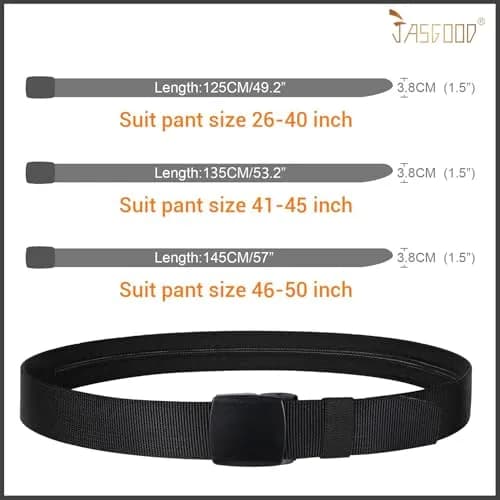 JASGOOD Travel Security Money Belt with Hidden Pocket - Unisex Nylon Belt, 1.5" Wide | Airport Safe for International Travel thumbnail 6