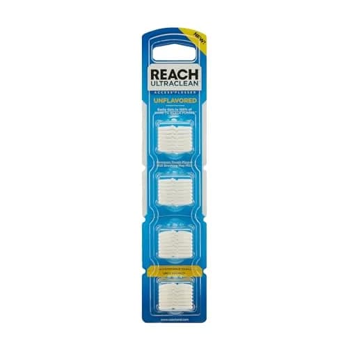 REACH Ultraclean Access Flosser Refill Heads, Unflavored, 28 Count | Plaque Remover for Hard to Reach Areas thumbnail 1