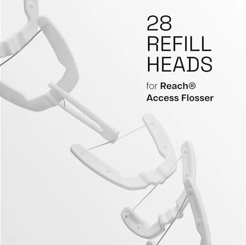 REACH Ultraclean Access Flosser Refill Heads, Unflavored, 28 Count | Plaque Remover for Hard to Reach Areas thumbnail 2