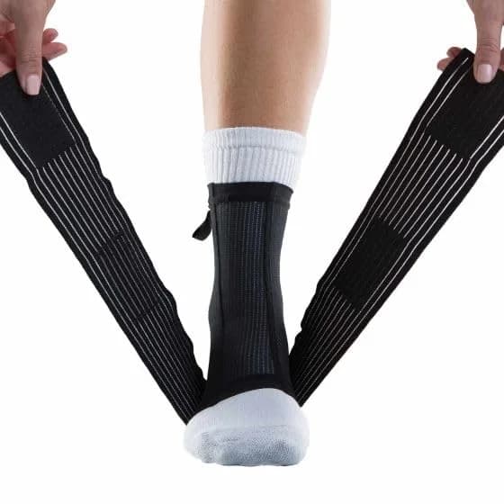 DonJoy Performance Figure 8 Ankle Sleeve with Straps X-Large | Moderate Support for Sprains & Strains thumbnail 2