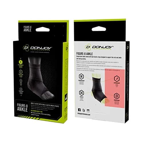 DonJoy Performance Figure 8 Ankle Sleeve with Straps X-Large | Moderate Support for Sprains & Strains thumbnail 4