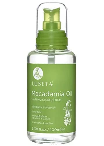 L LUSETA Macadamia Oil Hair Moisture Serum for Dry Hair | Nourishing, Lightweight & Frizz Control (70-120 chars) thumbnail 1