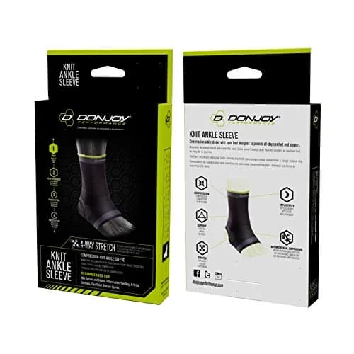 DonJoy Performance Knit Ankle Sleeve Medium | Lightweight Compression for Mild Sprains & Arthritis thumbnail 2