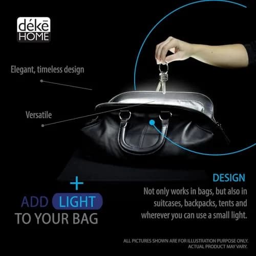 Deke Home Heart Shaped Purse Light | Motion Sensor LED Handbag Lamp with Auto On/Off thumbnail 6