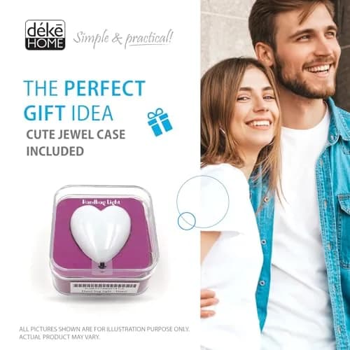 Deke Home Heart Shaped Purse Light | Motion Sensor LED Handbag Lamp with Auto On/Off thumbnail 9