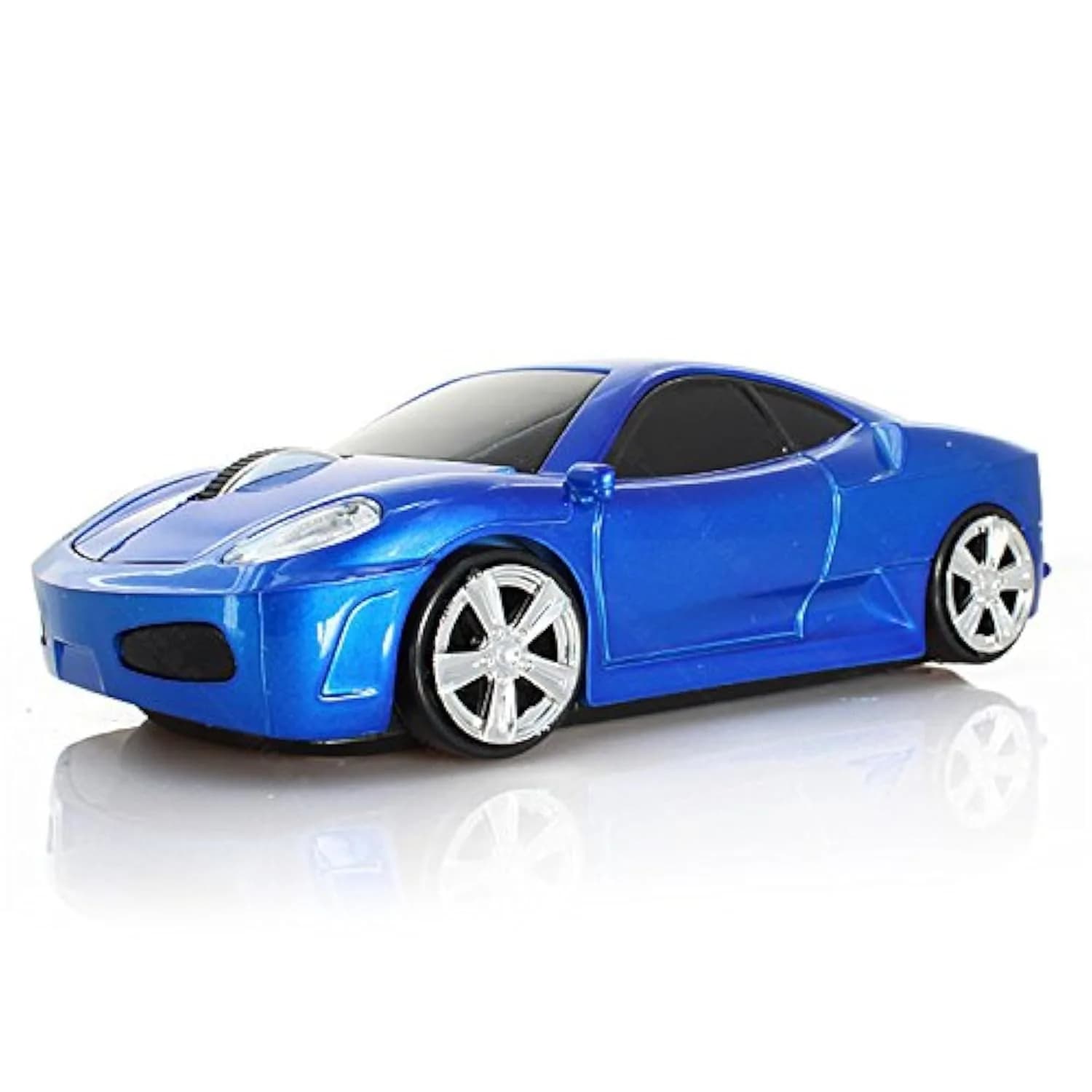 Jinfili Wireless Car Mouse 2.4GHz Optical USB Receiver 10m Range | Blue - main product image
