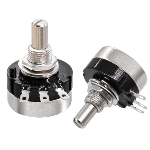 Taiss RV24YN20S Potentiometer 100 ohm Single Turn Carbon Film Rotary Taper Potentiometer with Knobs and Dials | Speed Regulation for Inverters and Motors thumbnail 8