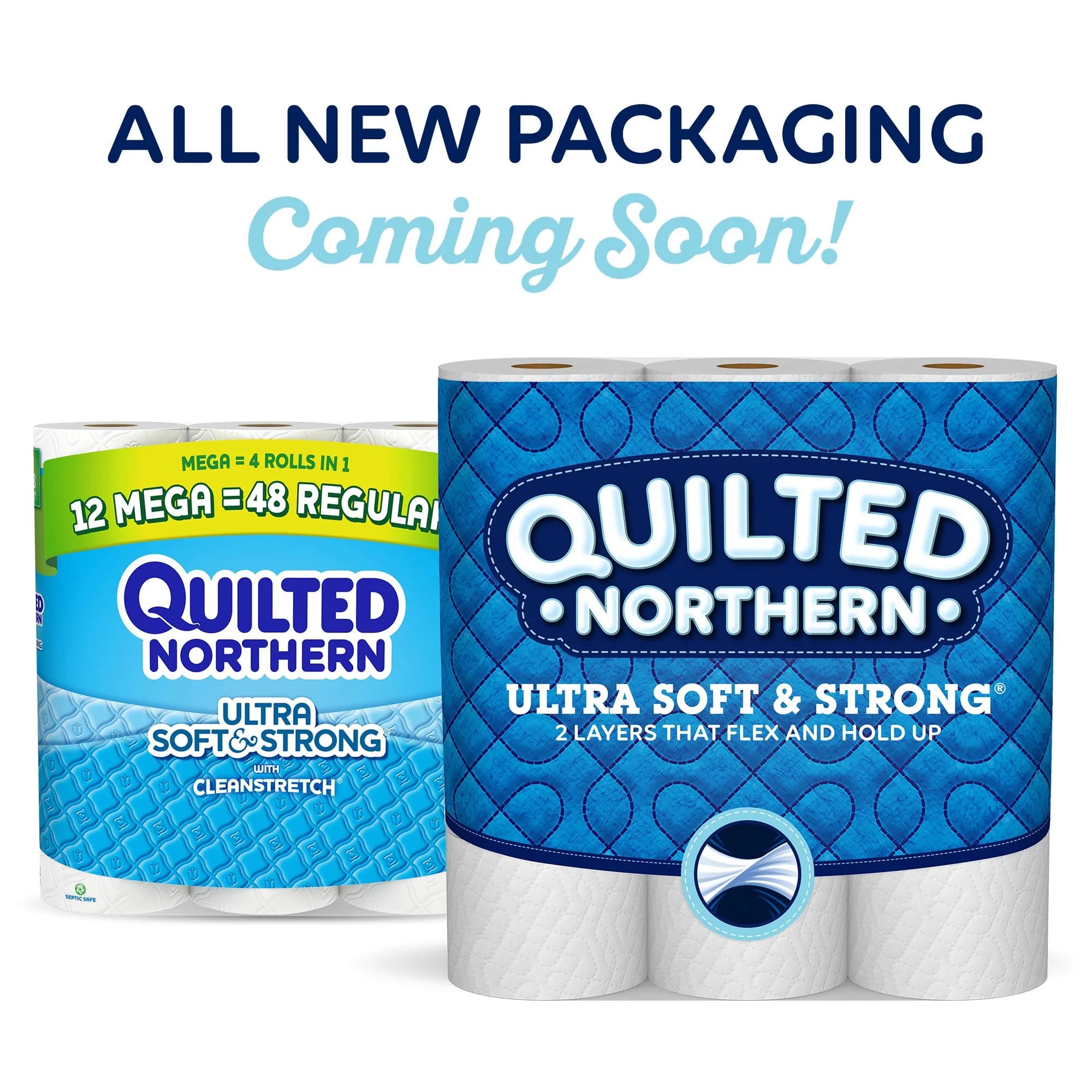 Quilted Northern Ultra Soft & Strong Toilet Paper, 12 Double Rolls (1968 Sheets Total) | Biodegradable & Septic Safe - view 7