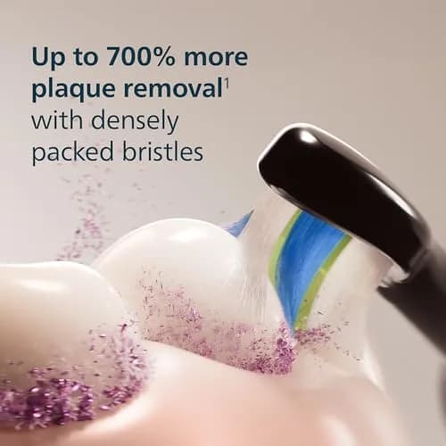 Philips Sonicare W DiamondClean Brush Heads Black 2-Pack (6 Month Supply) | Clinically Tested Whitening & Plaque Removal thumbnail 5