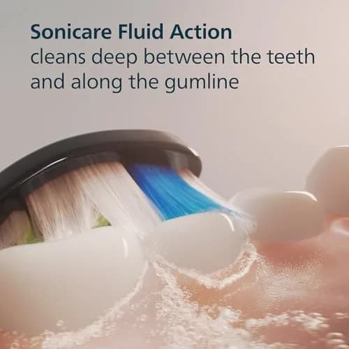 Philips Sonicare W DiamondClean Brush Heads Black 2-Pack (6 Month Supply) | Clinically Tested Whitening & Plaque Removal thumbnail 6