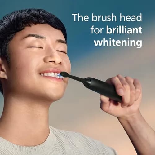 Philips Sonicare W DiamondClean Brush Heads Black 2-Pack (6 Month Supply) | Clinically Tested Whitening & Plaque Removal thumbnail 3