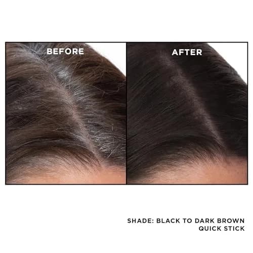 Everpro Gray Away Root Touch-Up Quick Stick, Black/Dark Brown, 0.1 oz | Precise, quick root coverage for all hair types thumbnail 3