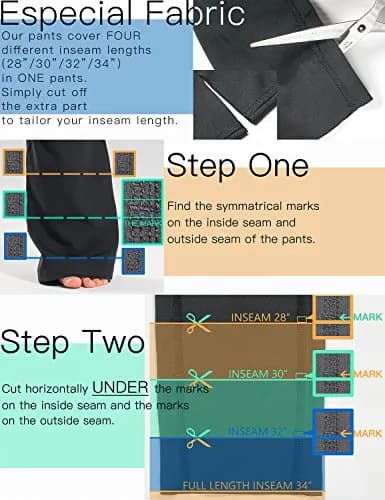 Safort High Waisted Bootcut Yoga Pants 28"-34" Inseam | Flared Leg, 2 Pockets, Black, XL thumbnail 6