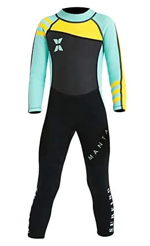 DIVE & SAIL Long Sleeve Swimsuit UV Sun Protection Thermal Wetsuit Green L | UPF 50+ for Kids & Teens thumbnail 1