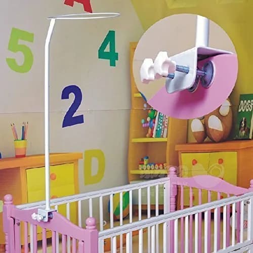 Cdycam Baby Infant Toddler Bed Dome Mosquito Net Frame 35*220*550CM | Breathable Cotton Mesh for Baby Sleep - main product image