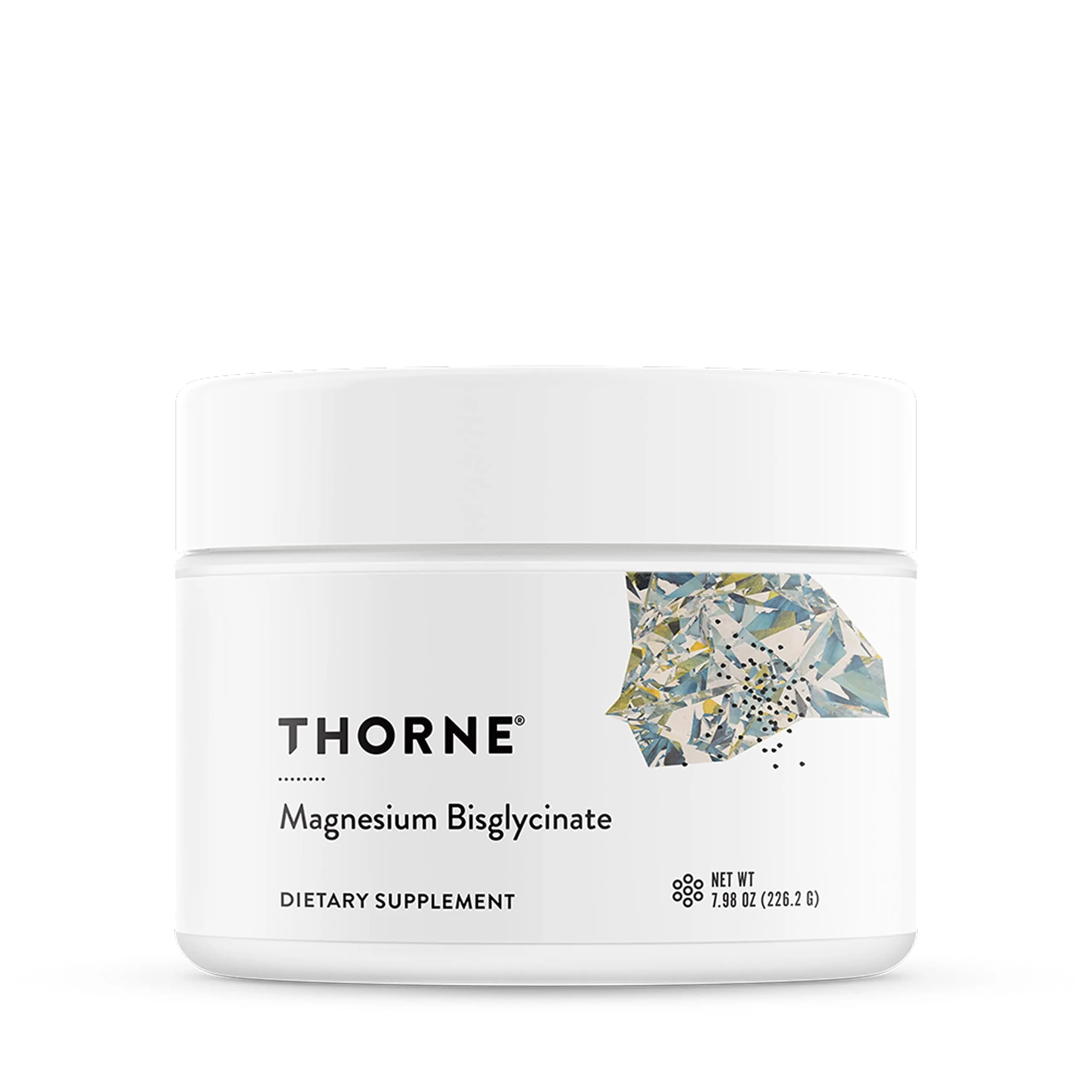 THORNE Magnesium Bisglycinate Powder 200mg (7.98oz / 226g) | NSF Certified for Sport — 7.98 Ounce