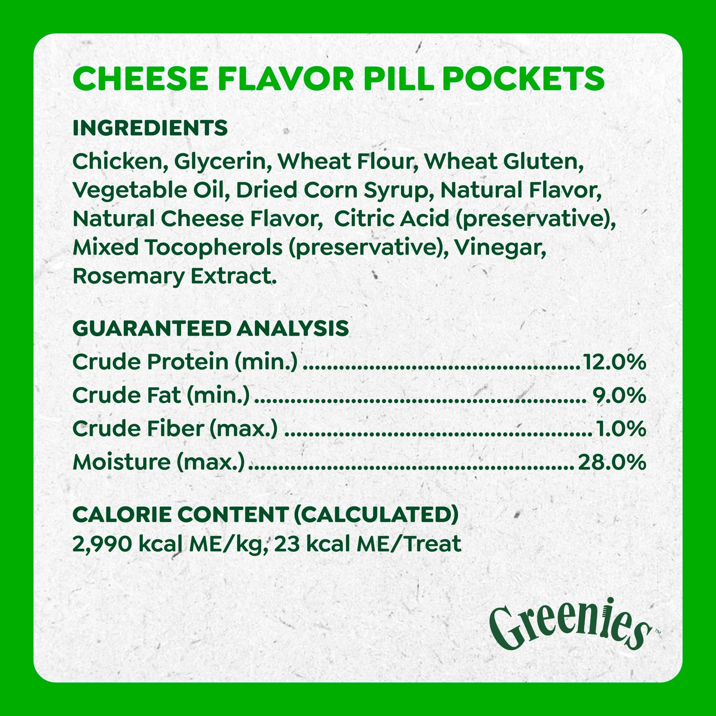 Greenies Pill Pockets Large Size Dog Treats, Cheese Flavor, 60 Count (Pack of 1) | Vet-Recommended Pill Hiders - view 4