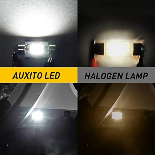AUXITO Upgraded 31mm Festoon LED Bulbs 1.25 inch (2-Pack, Xenon White) | CANbus Error Free Interior & Exterior Lighting thumbnail 2