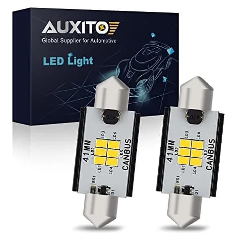 AUXITO 41mm Festoon LED Bulbs Xenon White (1.65 inch / 41mm) | CANbus Error Free Interior Car Lights thumbnail 1