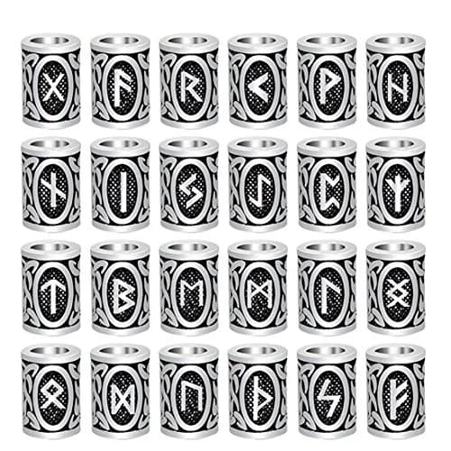 Modpion 24Pcs Viking Runes Beads | 6mm Hole Size thumbnail 4