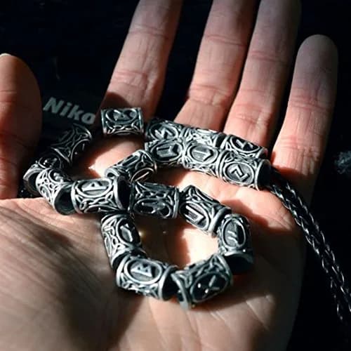 Modpion 24Pcs Viking Runes Beads | 6mm Hole Size thumbnail 5