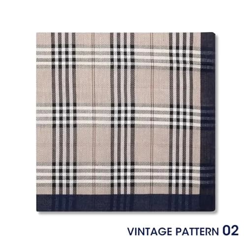Selected Hanky Handkerchiefs for Men 16x16 Inch, Soft Cotton, 6 Piece Gift Set thumbnail 6