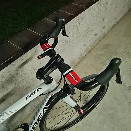 Alfa Pasca Aero Handlebars Carbon Drop Bars 31.8x420mm 210g ±10g | Ultra-Light Matte Black with Red Accents thumbnail 6
