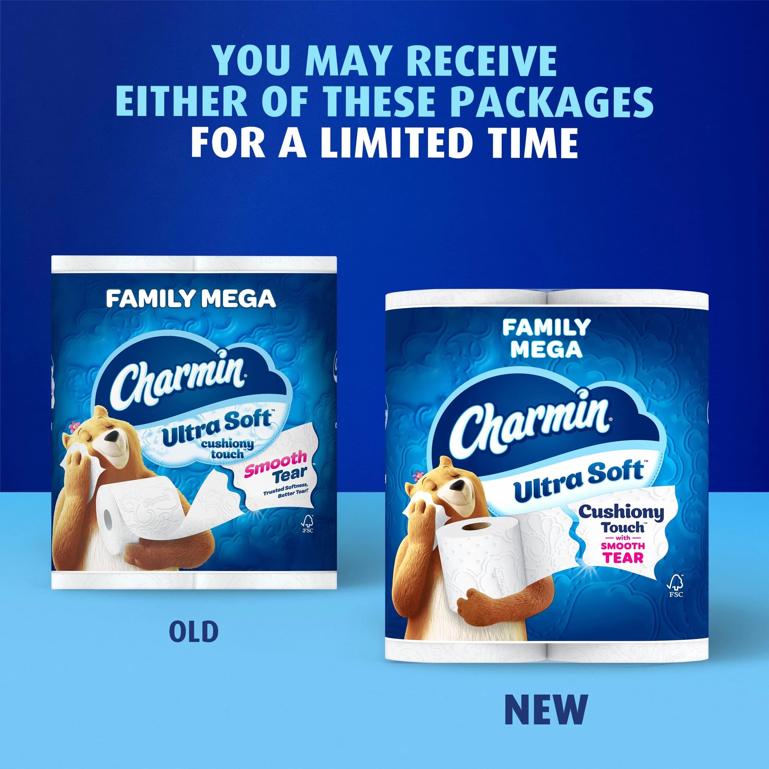 Charmin Ultra Soft Toilet Paper, Family Mega 24-Roll Pack | 2-Ply, 267 Sheets Per Roll - view 2