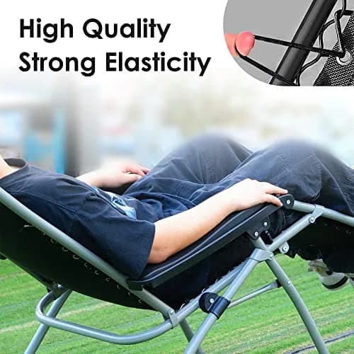 UNEEDE Black Zero Gravity Chair Replacement Cord Set | Universal Repair Kit for Outdoor Lounge Chairs thumbnail 4