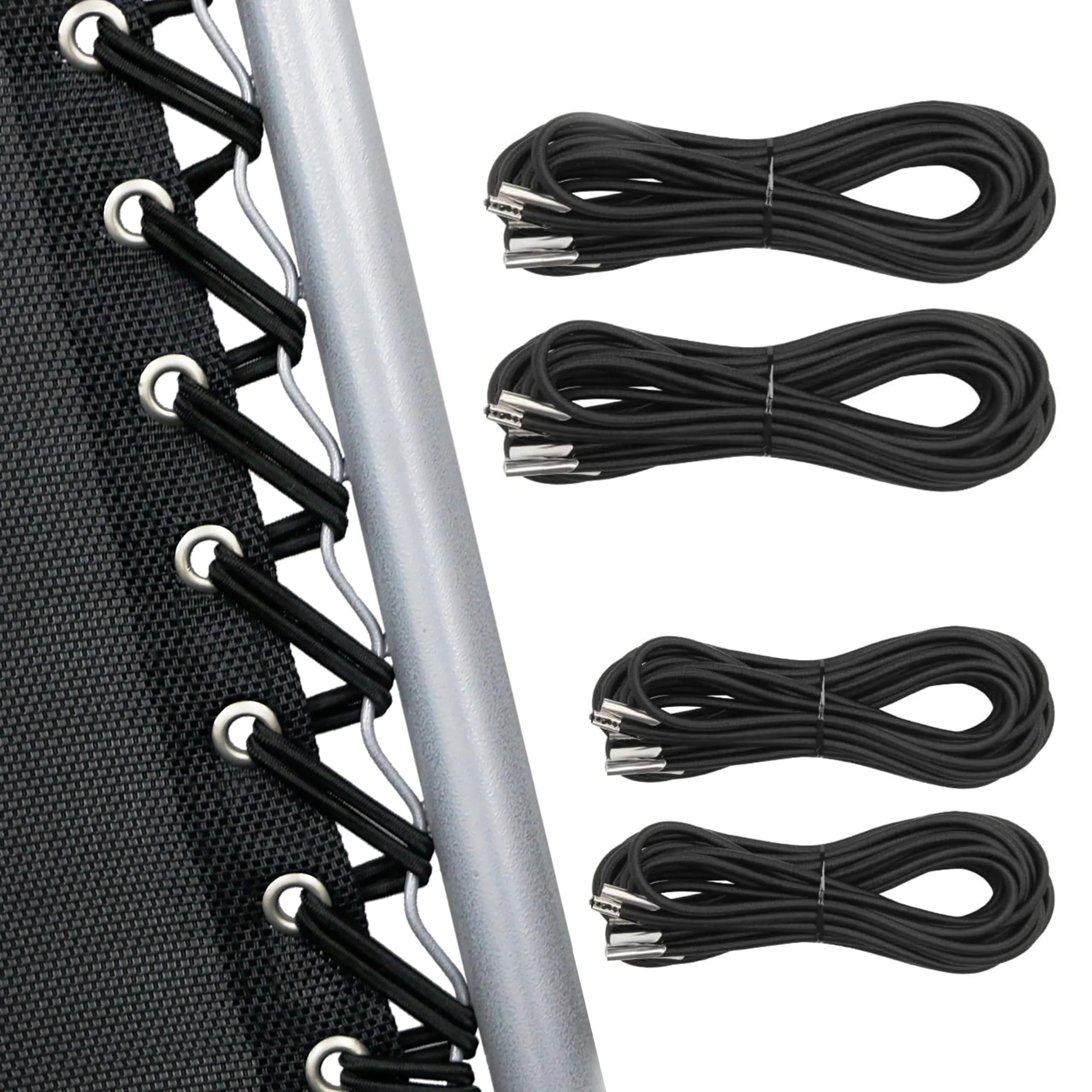 UNEEDE Black Zero Gravity Chair Replacement Cord Set | Universal Repair Kit for Outdoor Lounge Chairs - main product image