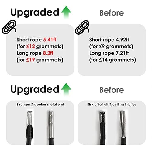 UNEEDE Black Zero Gravity Chair Replacement Cord Set | Universal Repair Kit for Outdoor Lounge Chairs thumbnail 2