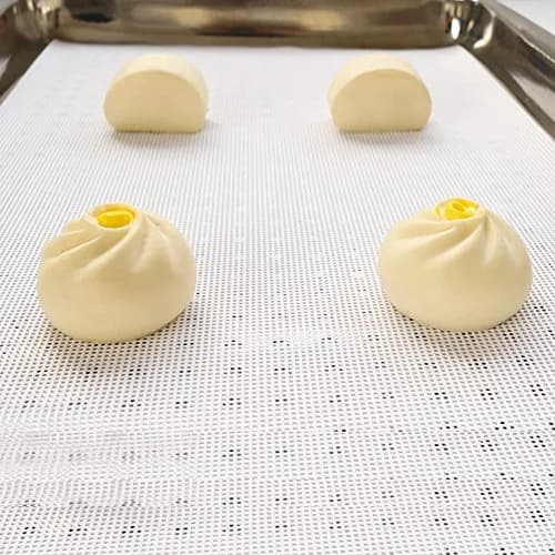 Inchant Reusable Silicone Steamer Mats 3-Pack (60cm x 40cm / 23.6" x 15.7") | Non-Stick for Dumplings & Pastry thumbnail 3