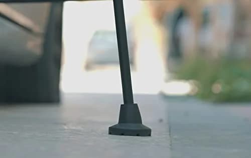 KMINA All Terrain Crutch Tips 7/8 Inch (2.22 cm) - Pack of 2 | Non-Slip Rubber with Steel Ring thumbnail 7