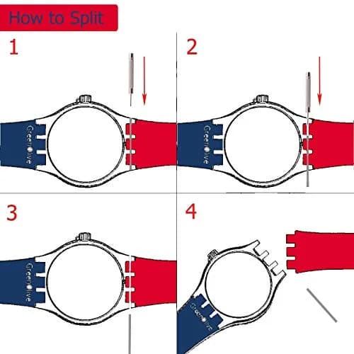 GREENOLIVE Silicone Watch Strap for Swatch 17mm (0.67 inch) | Lucency Color, Water-Resistant thumbnail 3