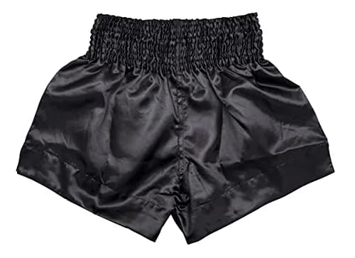 Fairtex Muay Thai Boxing Shorts Traditional Styles (Fortune Black, Small) | Microfiber, Lightweight & Breathable thumbnail 2