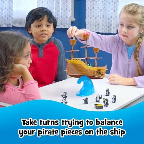 PlayMonster Don’t Rock the Boat Board Game | 27.9 cm (11 in) | Educational Hand-Eye Coordination Game thumbnail 3