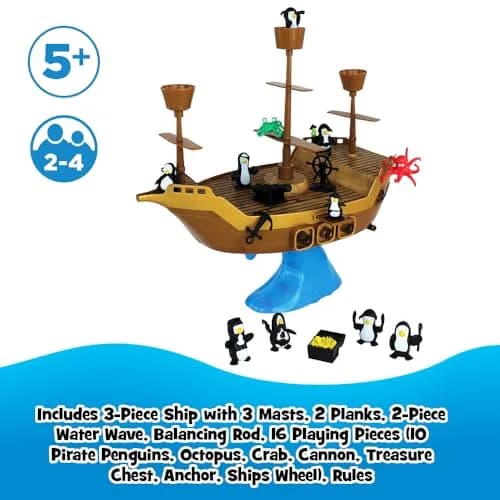 PlayMonster Don’t Rock the Boat Board Game | 27.9 cm (11 in) | Educational Hand-Eye Coordination Game thumbnail 7