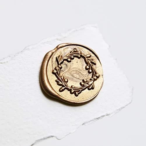 UNIQOOO Metallic Antique Gold Sealing Wax Sticks for Glue Guns | 8 Sticks, 5.5" Length thumbnail 2