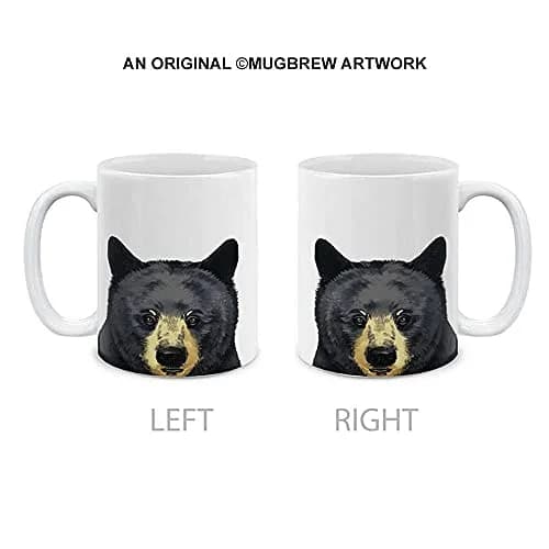 MUGBREW Cute Animal Black Bear Ceramic Coffee Mug 11 OZ | Unique Animal Design for Daily Use thumbnail 2
