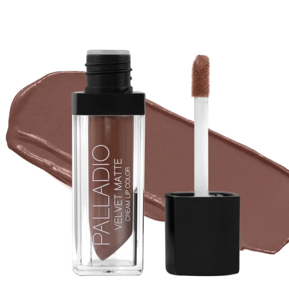 Palladio Velvet Matte Cream Lip Color, Chiffon (4g/0.14 oz) | Hydrating Formula with Aloe & Vitamin E - main product image