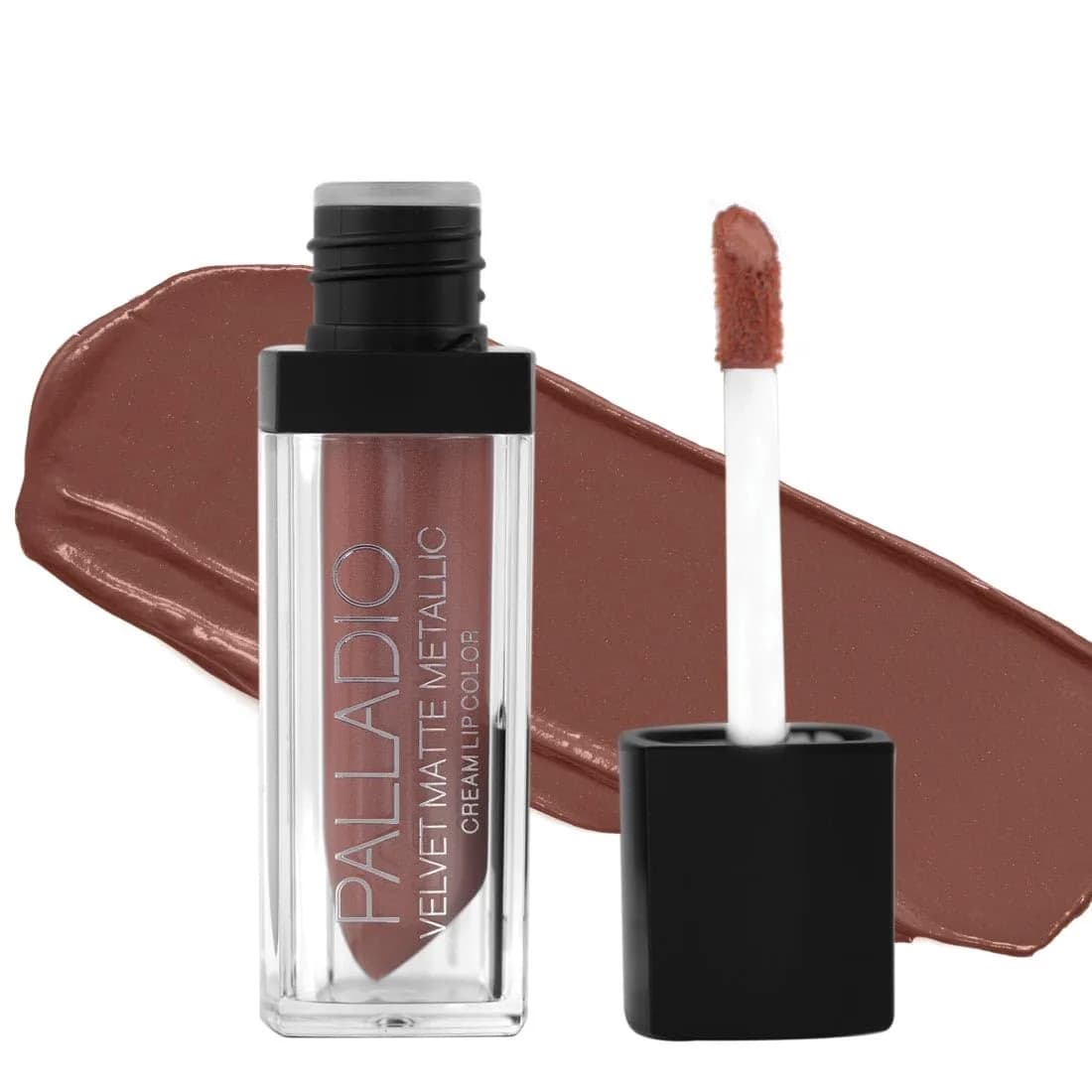 Palladio Velvet Matte Cream Lip Color Pashmina 4g (0.14 oz) | Long-Wear Metallic Pigments — Posh