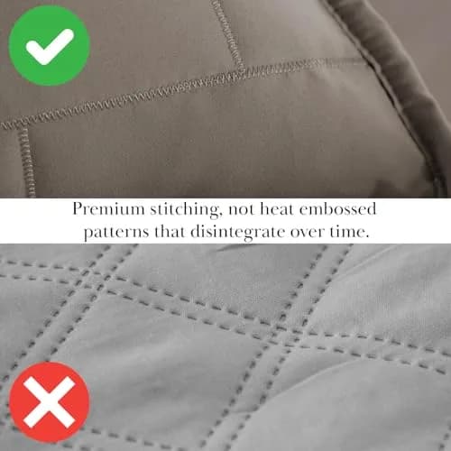 Southshore Fine Living Oversized Twin Quilt Bedding Set | Microfiber, Taupe, 68x98 in thumbnail 5
