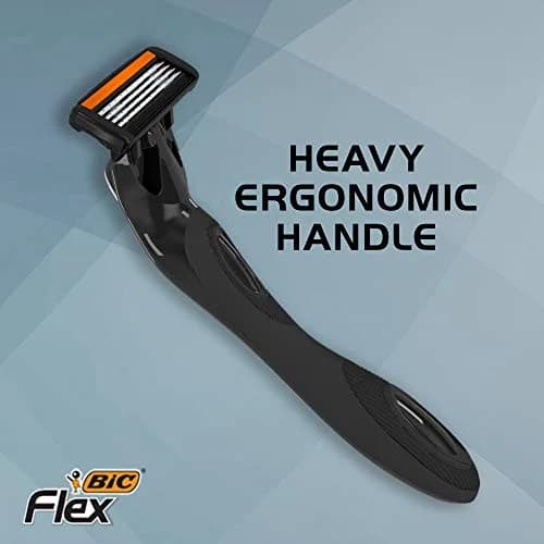 BIC Flex 4 Sensitive Hybrid Titanium Disposable Razors, 2 Handles & 8 Cartridges | Sensitive Skin Friendly (70-120 chars) thumbnail 5