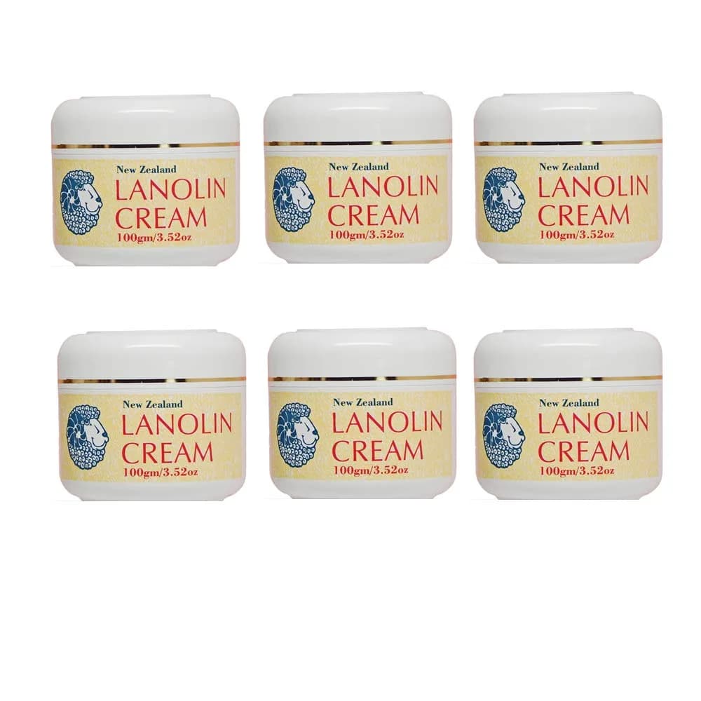 Beauty Spa Pure & Simple New Zealand Lanolin Cream (6 Pack) | Gentle Moisturizer for Sensitive & Dry Skin - main product image