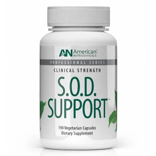 American Nutriceuticals S.O.D. Support 190 Capsules | Supports Natural Super Oxide Dismutase Production thumbnail 1