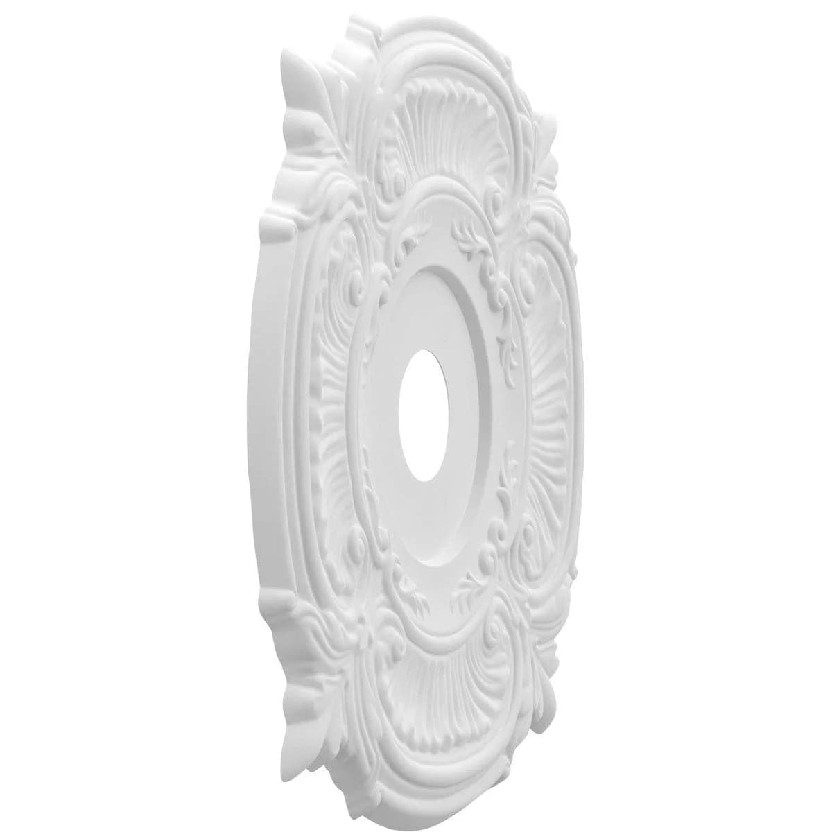Ekena Millwork Attica Thermoformed PVC Ceiling Medallion 56cm (22in) OD x 9cm (3.5in) ID x 2.5cm (1in) P | Lightweight & Durable Architectural Detail - view 2