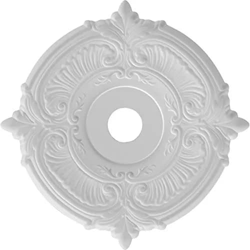Ekena Millwork Attica Thermoformed PVC Ceiling Medallion 56cm (22in) OD x 9cm (3.5in) ID x 2.5cm (1in) P | Lightweight & Durable Architectural Detail thumbnail 3