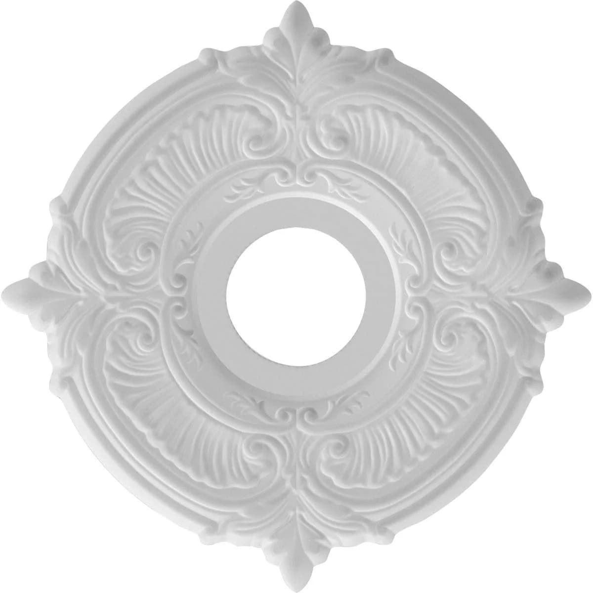Ekena Millwork Attica Thermoformed PVC Ceiling Medallion 33 cm (13 in.) OD x 1.9 cm (0.75 in.) P | Adds Architectural Detail to Ceilings - view 4