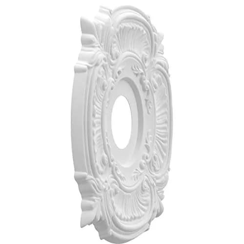 Ekena Millwork Attica Thermoformed PVC Ceiling Medallion 40.6 cm (16 in. OD) | Lightweight & Moisture-Resistant thumbnail 2